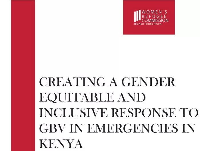 GROOTS Kenya Publication - Women’s Refugee Commission Report